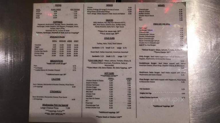 Stevensons Airport Restaurant - Sodus, NY menu_pic