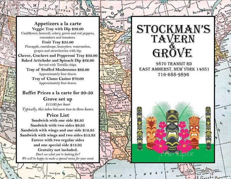 Stockman's Tavern - Swormville, NY menu_pic
