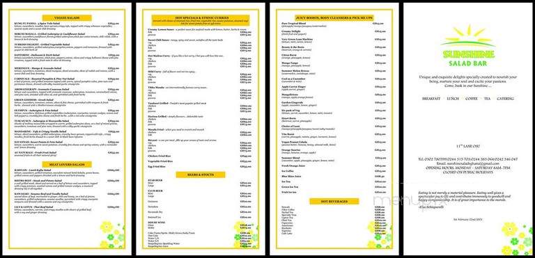 Sunshine Restaurant - Brooklyn, NY menu_pic
