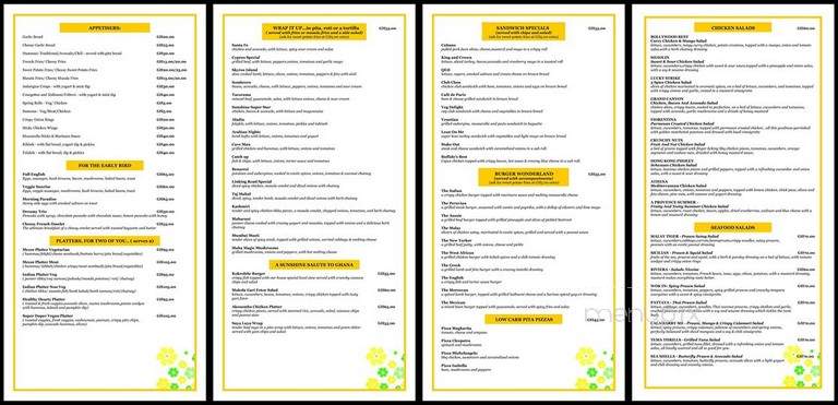 Sunshine Restaurant - Brooklyn, NY menu_pic