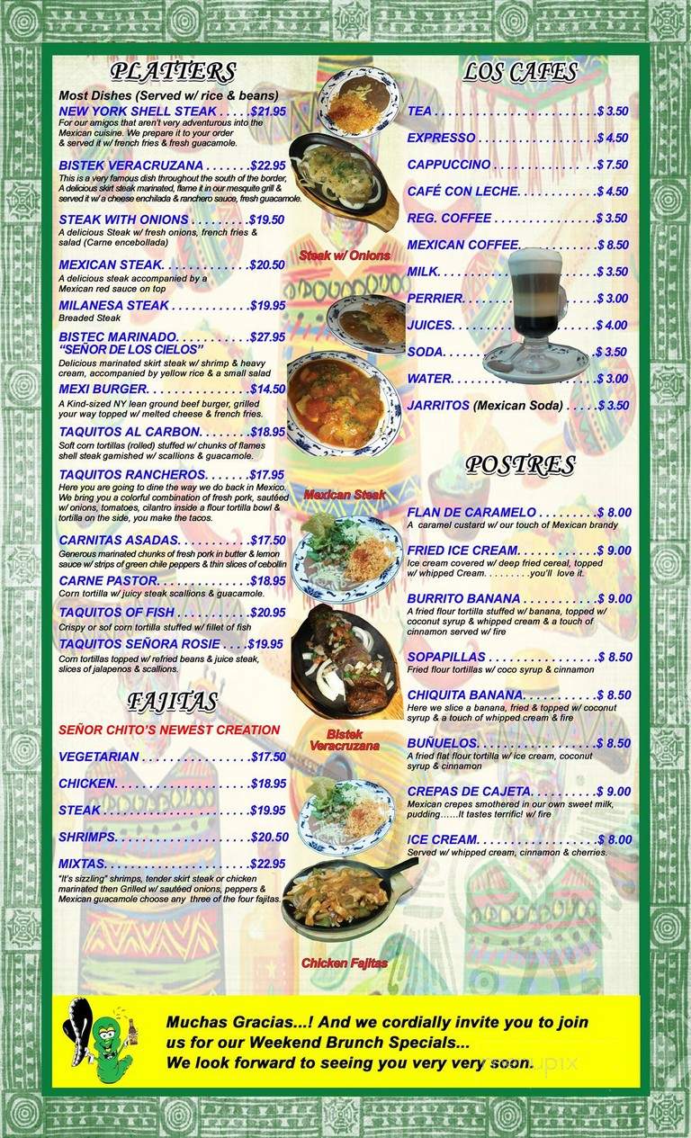 Tequilla Chitos Mexican Grill - New York, NY menu_pic