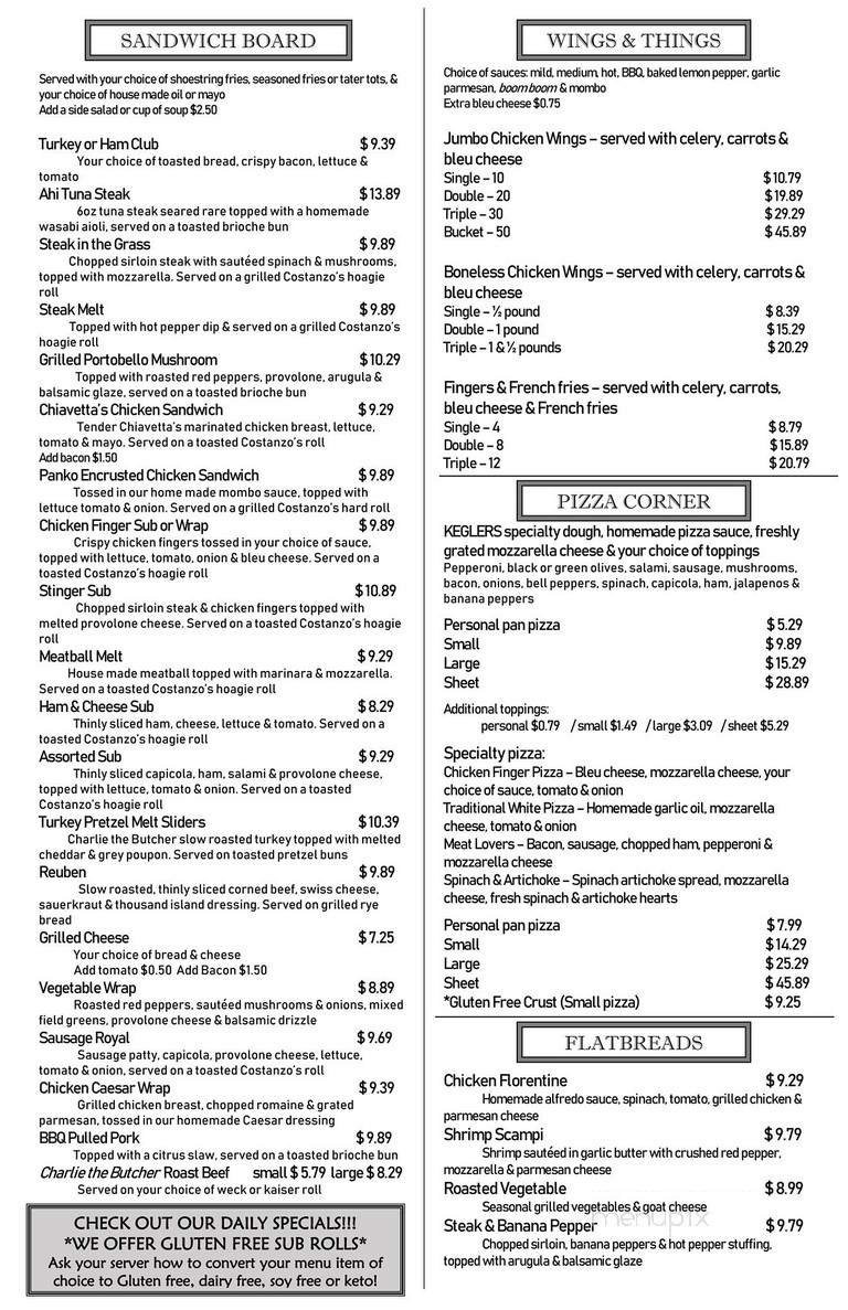 Transit Lanes - Williamsville, NY menu_pic