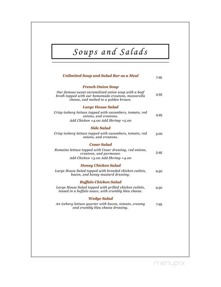 Village Pizzeria - Hannibal, NY menu_pic