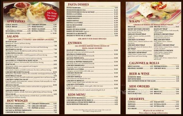 Villa Maria Pizza - Larchmont, NY menu_pic