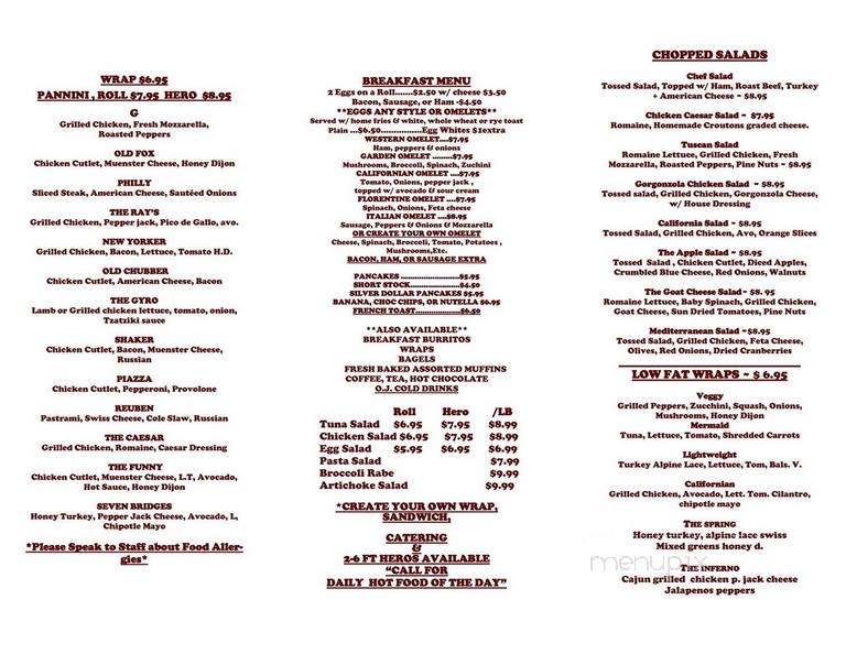 Villarinas Ravioli & Noodles - Tuckahoe, NY menu_pic