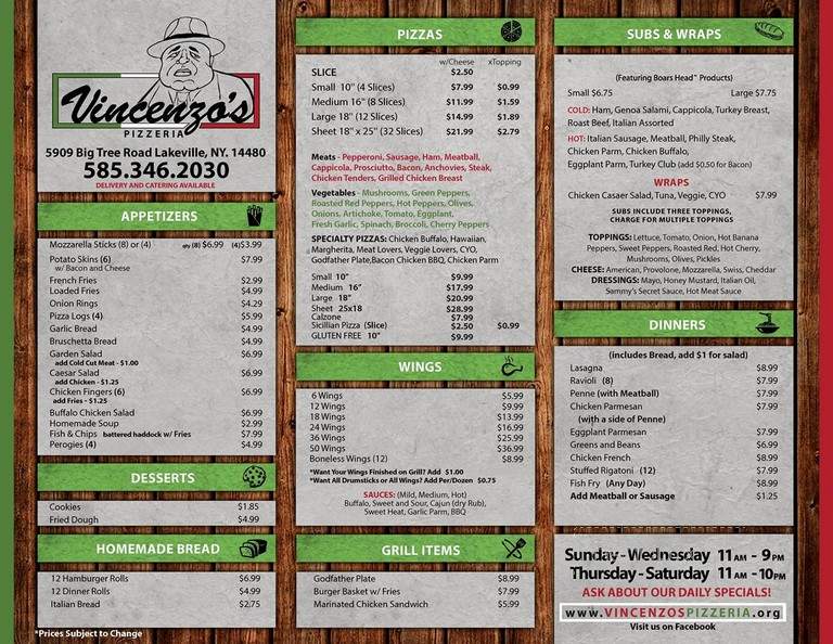 Vincenzo's Pizza - Lakeville, NY