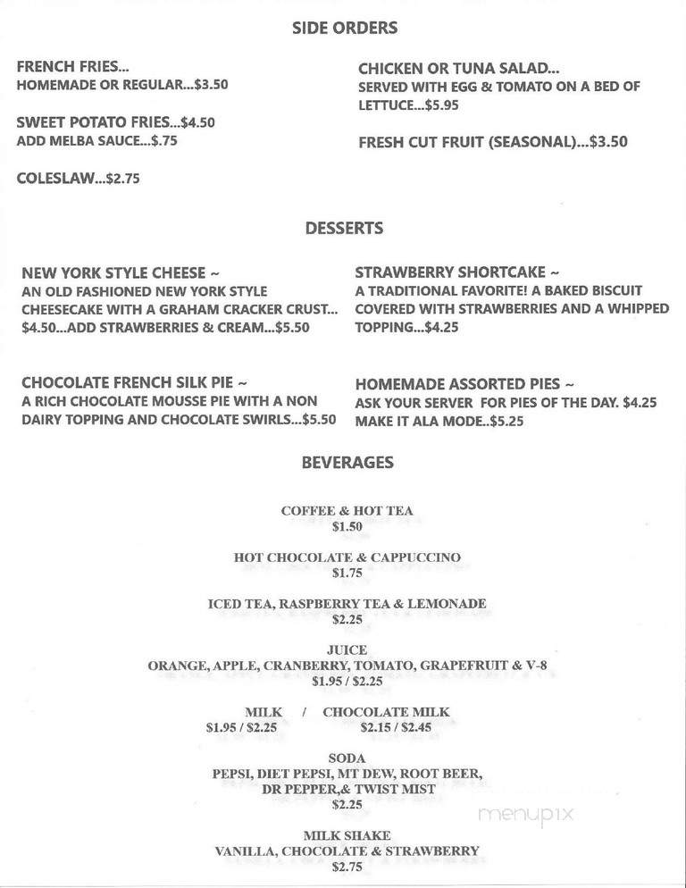 Wagon Wheel Restaurant - Ticonderoga, NY menu_pic