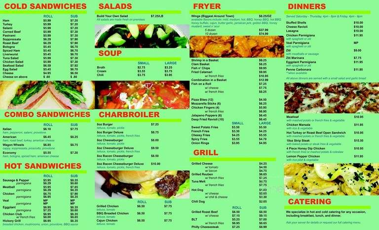 Wagon Wheels Deli - Highland, NY menu_pic