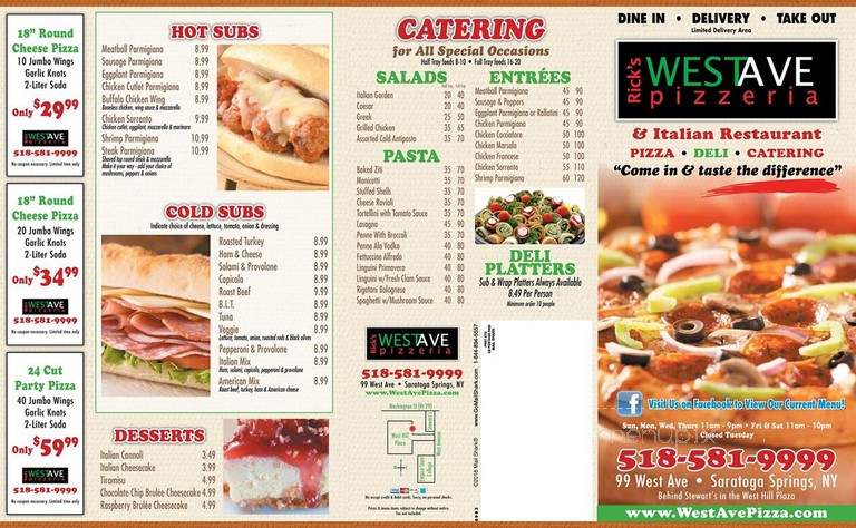 West Avenue Pizzeria - Saratoga Springs, NY