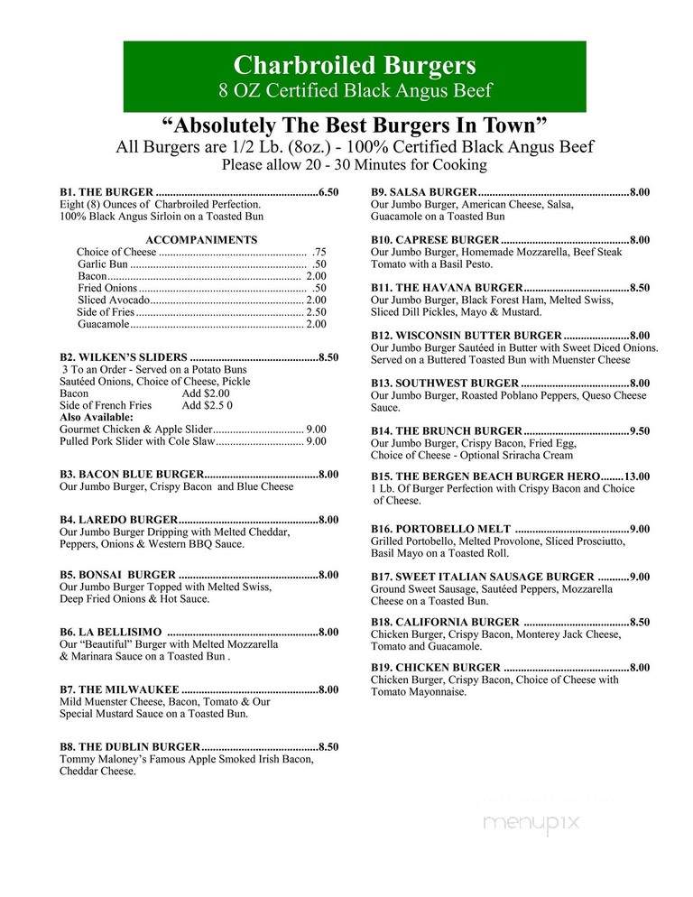 Wilkens II Deli - Brooklyn, NY menu_pic