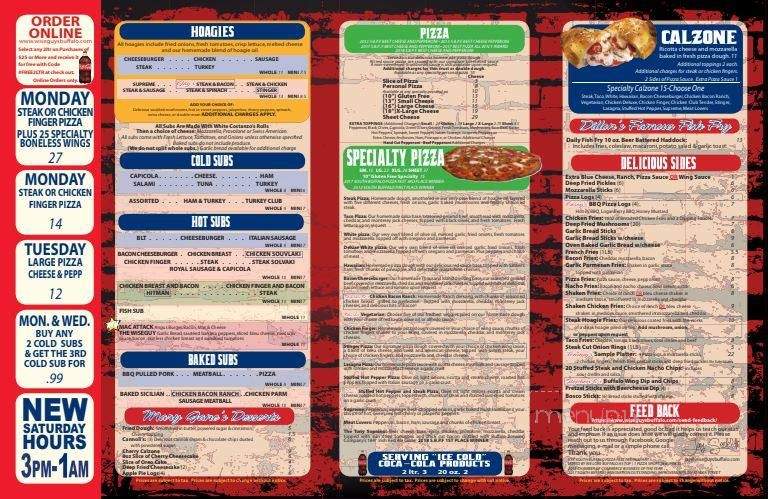 Wise Guys Pizzeria On Hertel - Buffalo, NY menu_pic