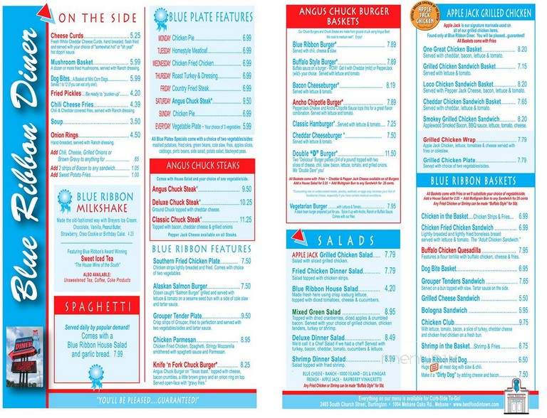 Blue Ribbon Diner Burlington Nc