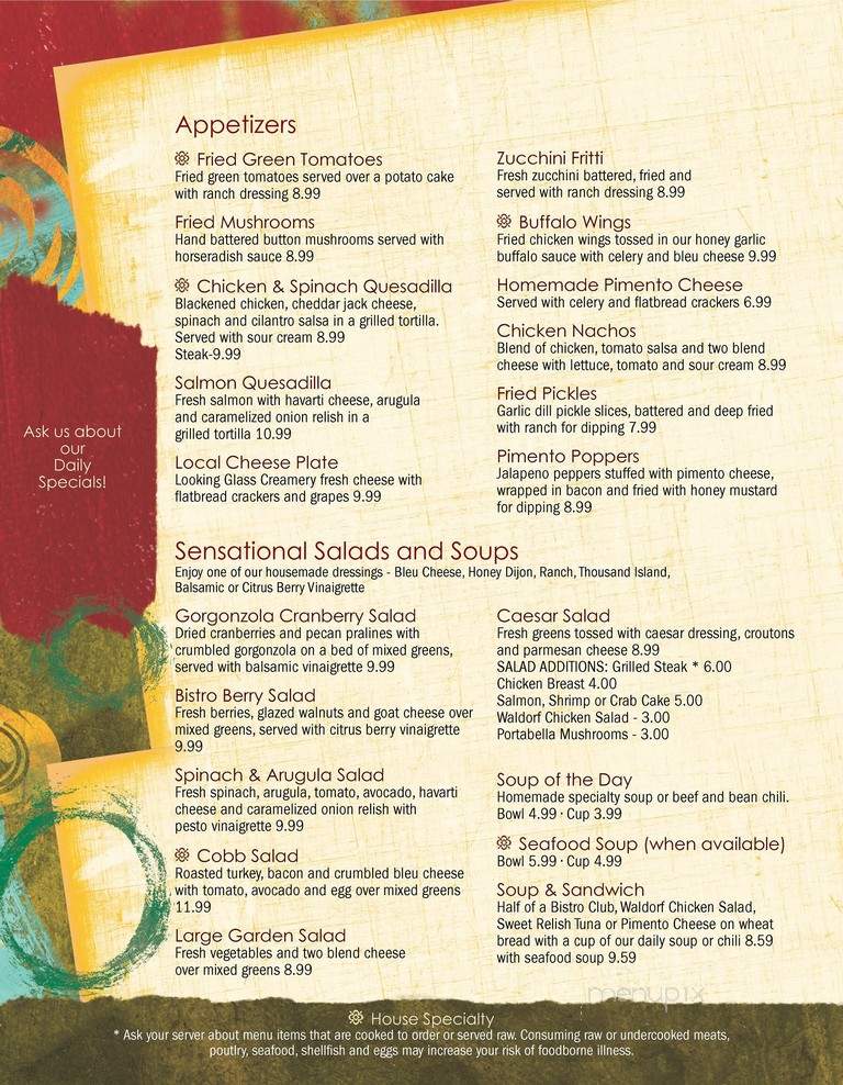 Black Mountain Bistro - Black Mountain, NC menu_pic
