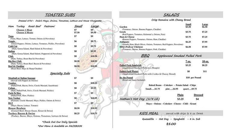 Pizzeria - Weaverville, NC menu_pic