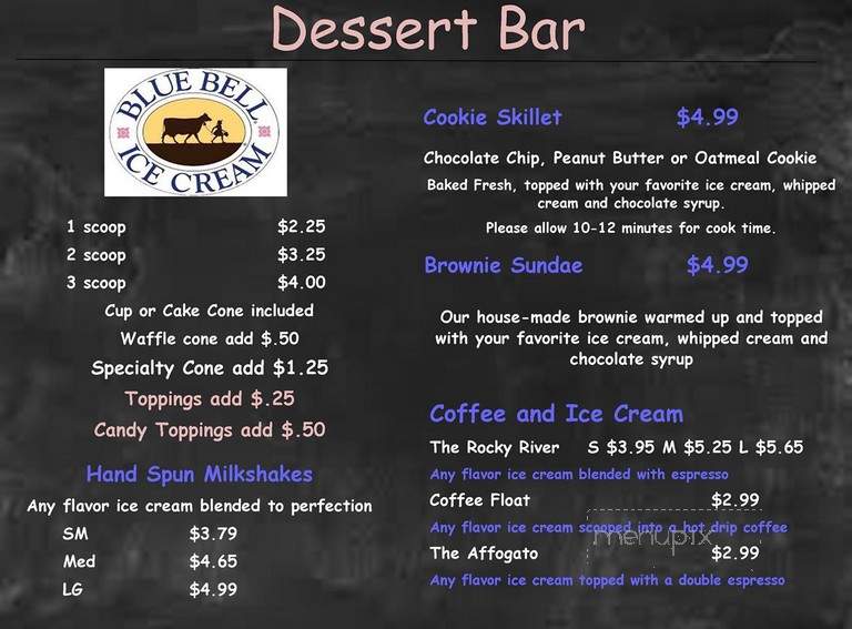 Rocky River Coffee Co - Harrisburg, NC menu_pic