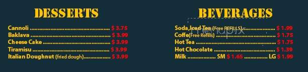 Elizabeth's Pizza - Siler City, NC menu_pic