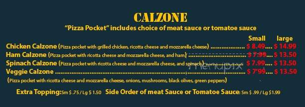 Elizabeth's Pizza - Siler City, NC menu_pic