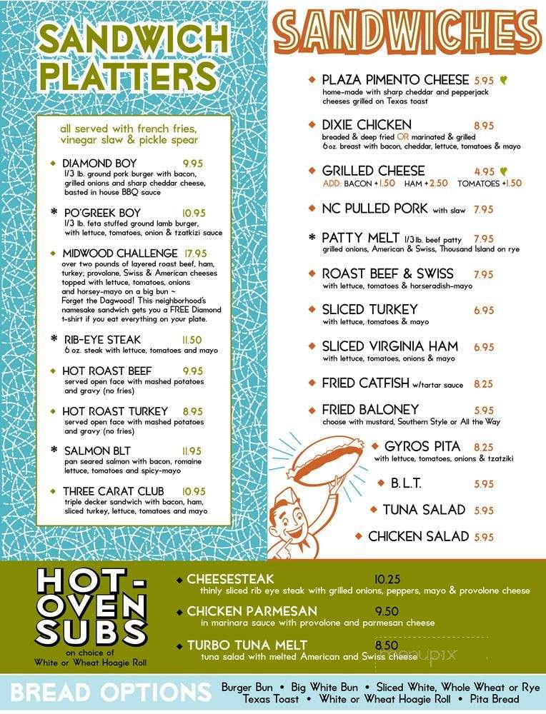 Diamond Restaurant - Charlotte, NC menu_pic
