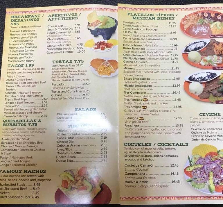 El Taco Veloz - Charlotte, NC menu_pic