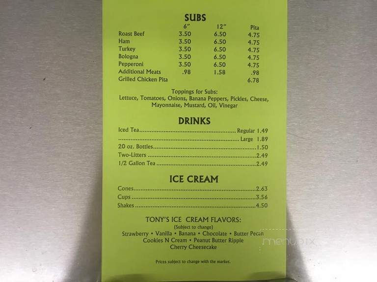 Angelo's Pizza Co - Shelby, NC menu_pic