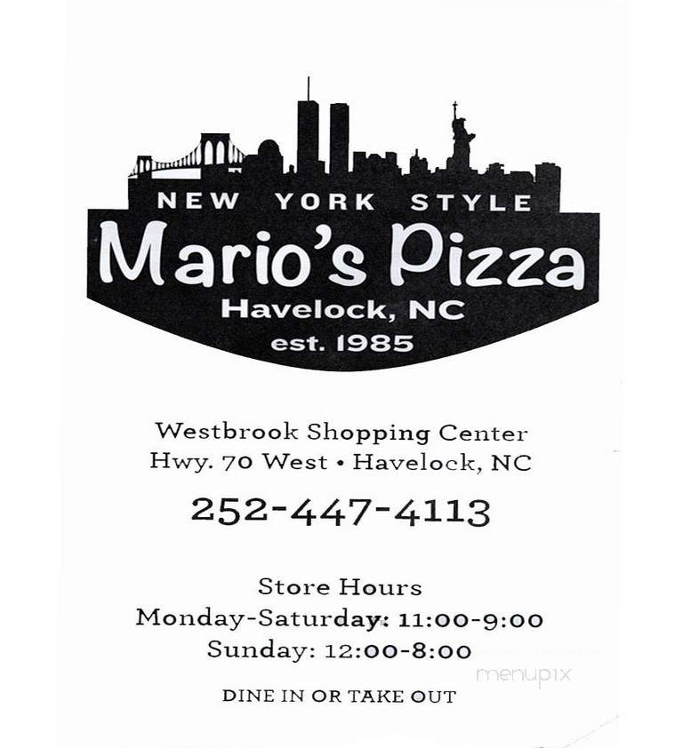 Mario's Pizza - Havelock, NC