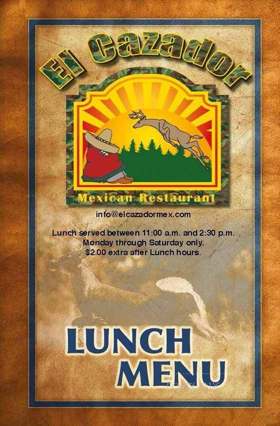 El Cazador Restaurant - Fayetteville, NC menu_pic