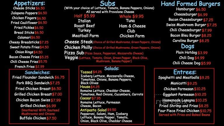 Angelo's Pizza - Buxton, NC menu_pic