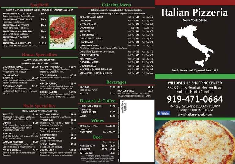 Italian Pizzeria - Durham, NC