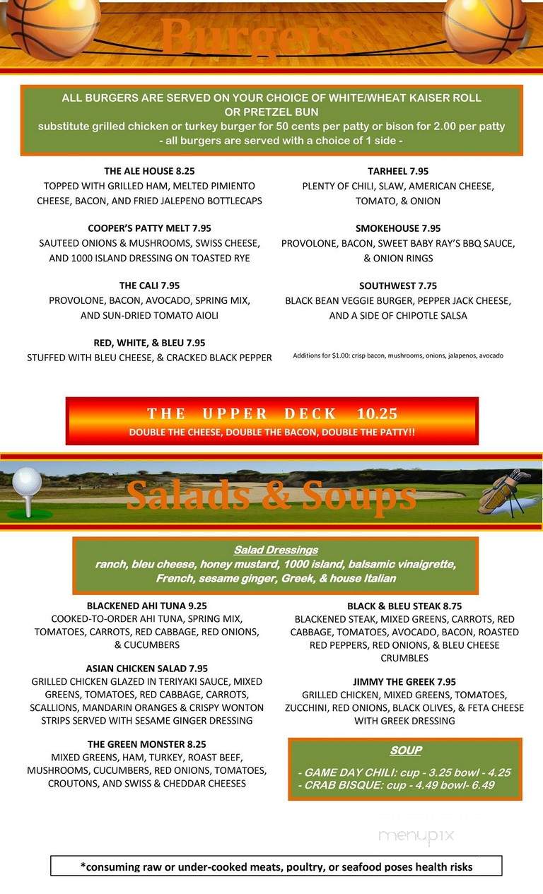 Cooper's Ale House - Greensboro, NC menu_pic