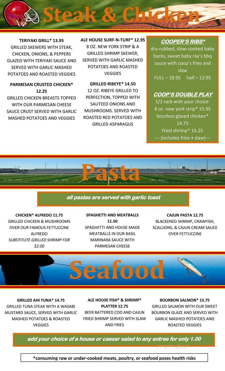Cooper's Ale House - Greensboro, NC menu_pic