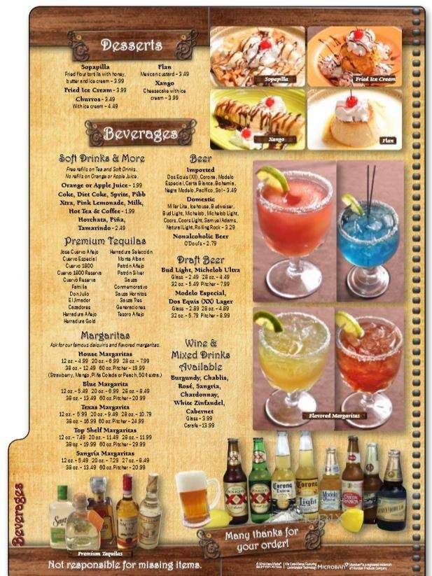 La Hacienda Mexican Restaurant - Greensboro, NC menu_pic
