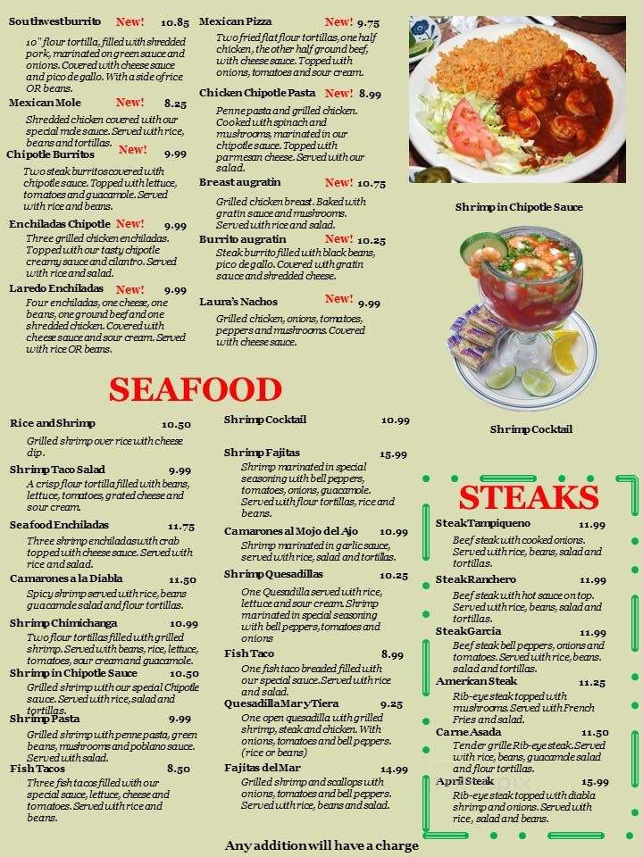 Casa Garcia - West End, NC menu_pic