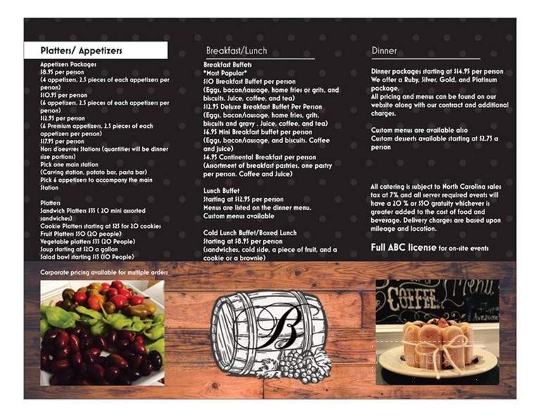 Courthouse Cafe - Jacksonville, NC menu_pic