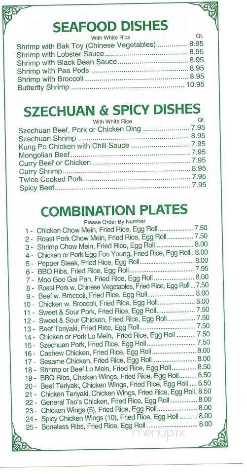 Mai-Tai Restaurant - Jacksonville, NC menu_pic