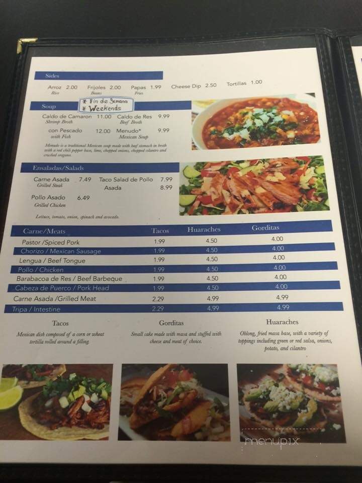 La Veracruzana - Roxboro, NC menu_pic