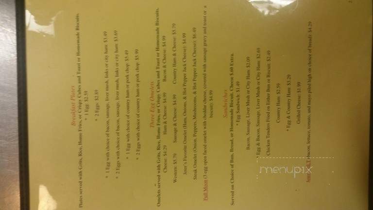 Jeter's Deli Cafe - Salisbury, NC menu_pic