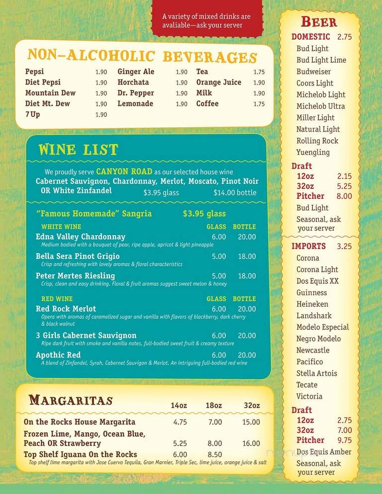 Mi Pueblito Mexican Restaurant - Rutherfordton, NC menu_pic
