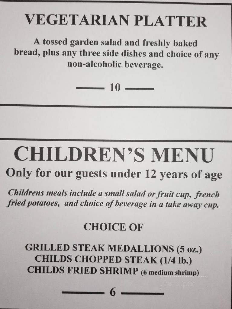 Yadkin Valley Steakhouse - Albemarle, NC