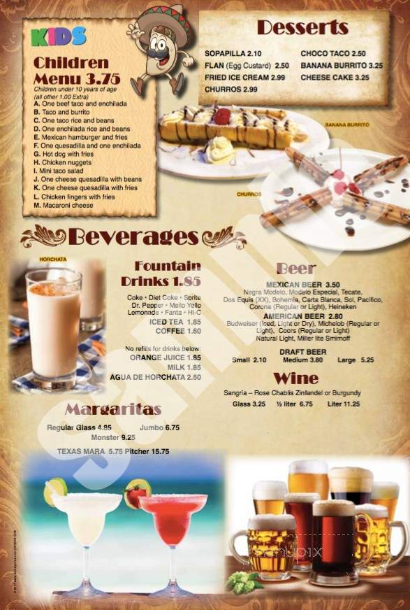 Casa Grande Restaurant - Plymouth, NC menu_pic