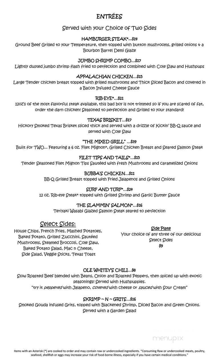 Ridge Runner Fast Foods - Boone, NC menu_pic