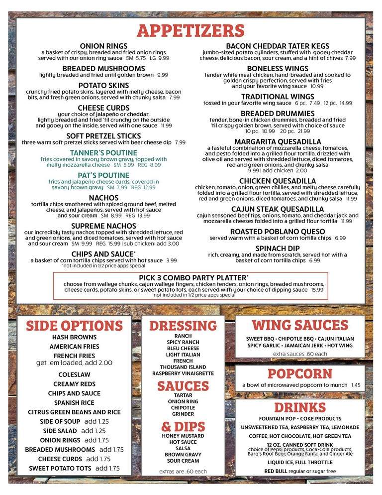Southgate Casino Bar & Grill - Grand Forks, ND menu_pic