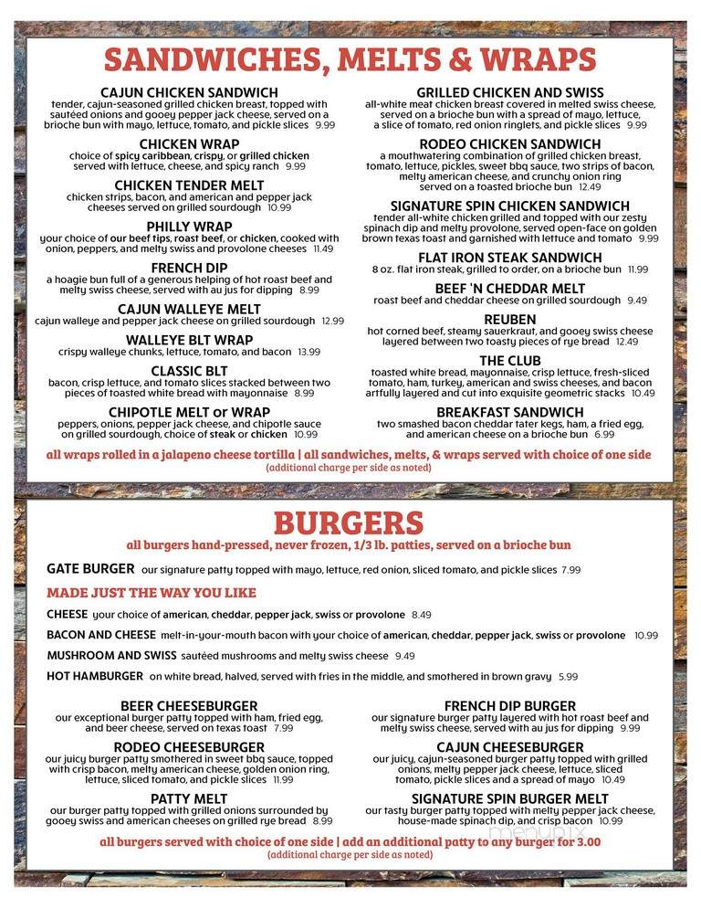 Southgate Casino Bar & Grill - Grand Forks, ND menu_pic