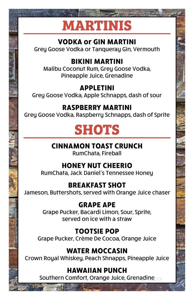 Southgate Casino Bar & Grill - Grand Forks, ND menu_pic