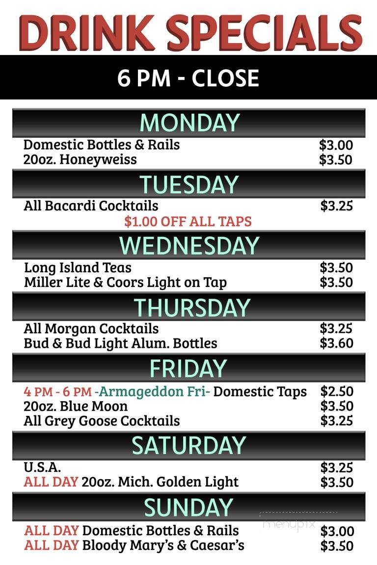 Southgate Casino Bar & Grill - Grand Forks, ND menu_pic