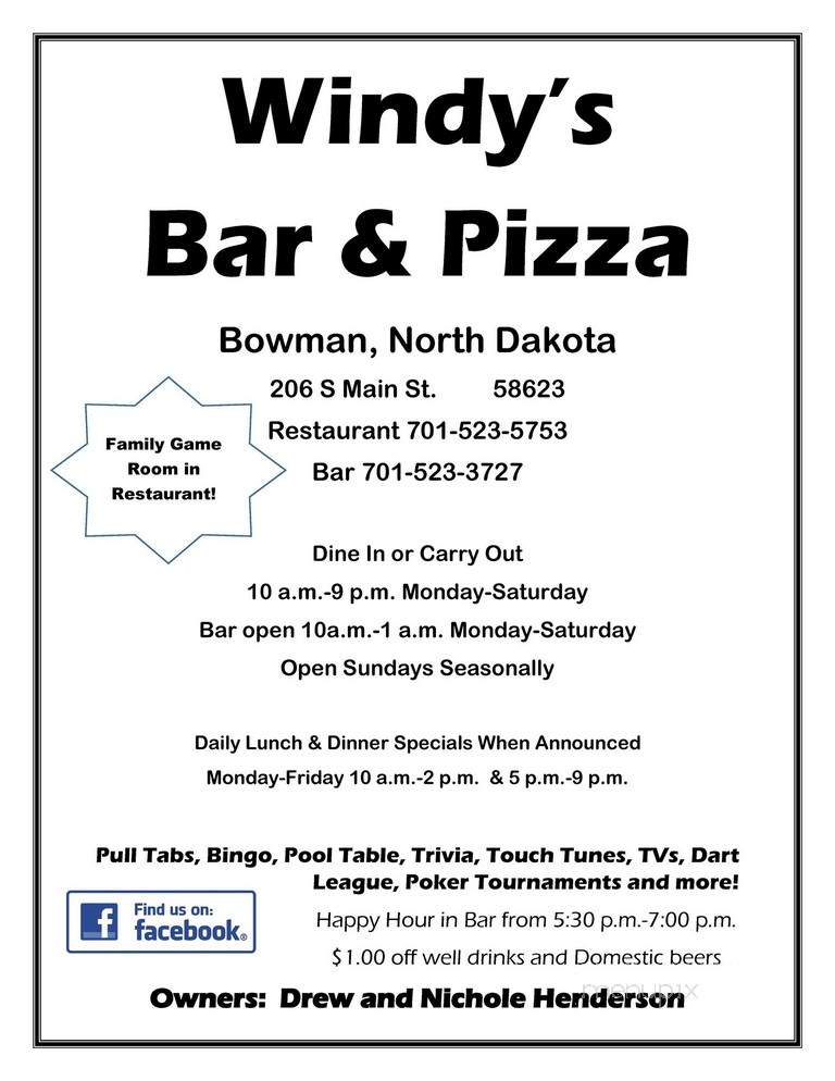 Windy's Pizza - Bowman, ND