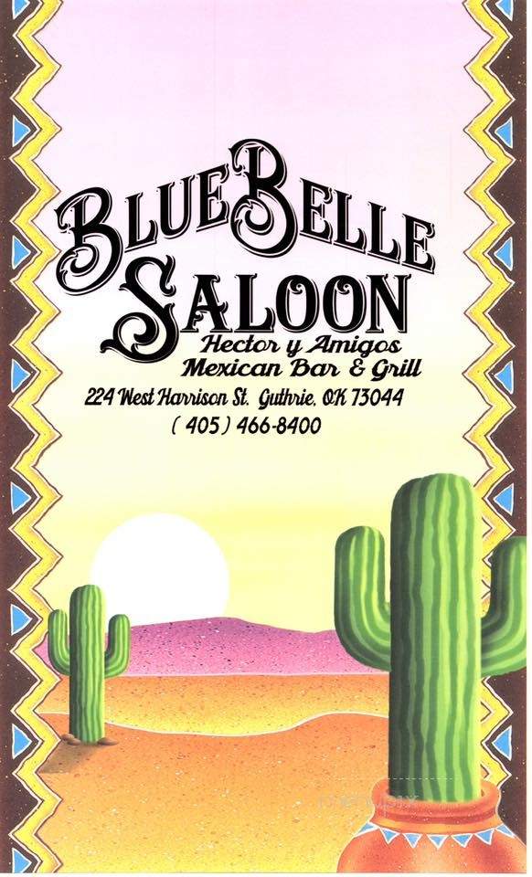 Blue Belle Saloon - Guthrie, OK menu_pic