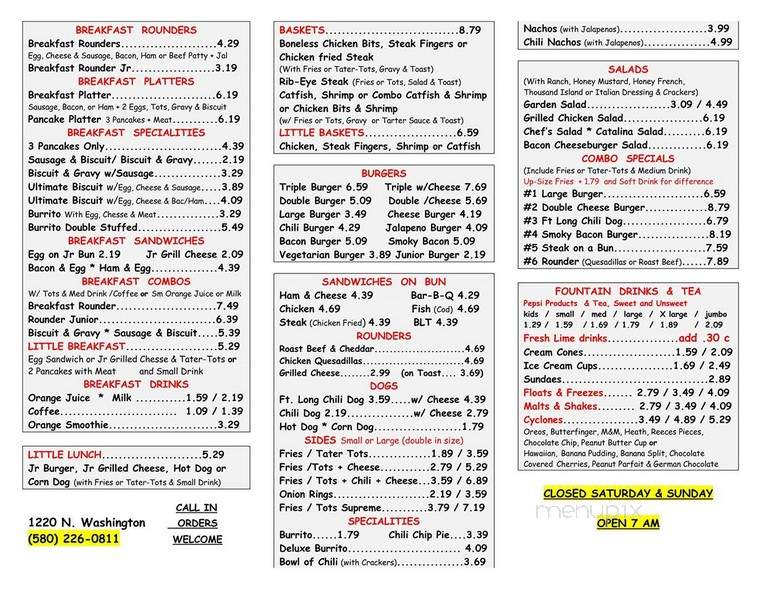Burgers & Fries - Ardmore, OK menu_pic