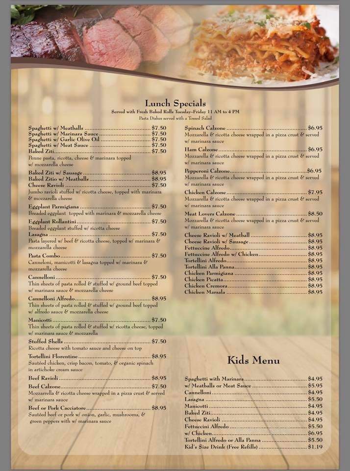 Luigiano's Italian Restaurant - Mustang, OK menu_pic