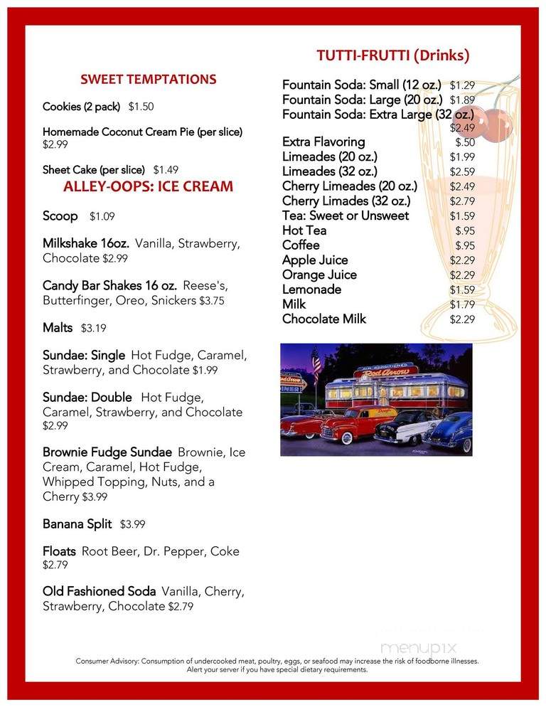 Main Street Soda Fountain - Laverne, OK menu_pic