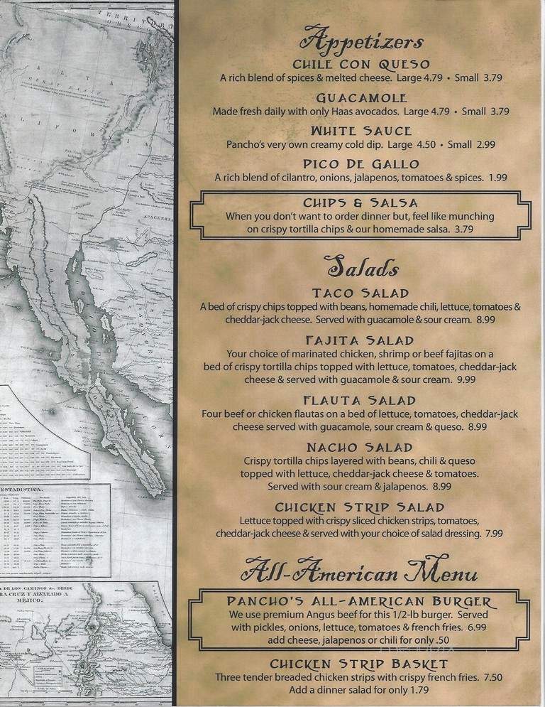 Pancho Villas Mexican Restaurant - Okmulgee, OK menu_pic